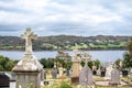 Cemetry with Atlantic view in Killybegs, County Donegal - Ireland