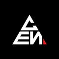 CEN triangle letter logo design with triangle shape. CEN triangle logo design monogram. CEN triangle vector logo template with red Royalty Free Stock Photo