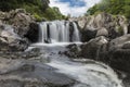 Cenarth, Carmarthenshire, Wales, 4th August 2020, View of the Cenarth Falls Waterfall Royalty Free Stock Photo