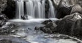 Cenarth, Carmarthenshire, Wales, 4th August 2020, View of the Cenarth Falls Waterfall Royalty Free Stock Photo