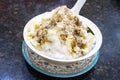 Cendol Shaved Ice Dessert Closeup