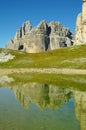 Cengia lake, near Tre Cime di Lavaredo in the Dolomites