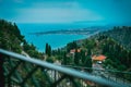 Cenic sight in Taormina, famous beautiful city Royalty Free Stock Photo