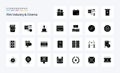 25 Cenima Solid Glyph icon pack