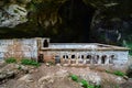 Cennet and cehennem sinkholes church.mersin,Turkey Royalty Free Stock Photo