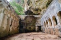 Cennet and cehennem sinkholes church.mersin,Turkey Royalty Free Stock Photo