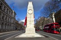 The Cenotaph down Whitehall in London Royalty Free Stock Photo