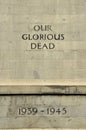 Cenotaph World War Two Our Glorious Dead