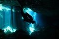 Cenote Diving Royalty Free Stock Photo