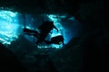 Cenote Diving Royalty Free Stock Photo