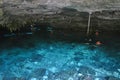 Cenote Dos Ojos in Yucatan peninsula, Mexico. Royalty Free Stock Photo