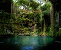 Cenote Ik Kil - Yucatan, Mexico Royalty Free Stock Photo
