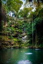 Cenote Ik Kil - Yucatan, Mexico Royalty Free Stock Photo