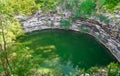 Cenote Sagrado sacred sinkhole Chichen Itza Royalty Free Stock Photo
