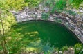 Cenote Sagrado sacred sinkhole Chichen Itza Royalty Free Stock Photo