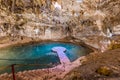 Cenote Suytun at Valladolid, Yucatan - Mexico Royalty Free Stock Photo