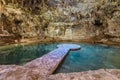 Cenote Suytun at Valladolid, Yucatan - Mexico Royalty Free Stock Photo