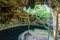 Cenote Suytun at Valladolid, Yucatan - Mexico Royalty Free Stock Photo