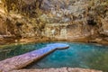 Cenote Suytun at Valladolid, Yucatan - Mexico Royalty Free Stock Photo