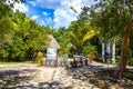 Cenote Tankach Ha sinkhole limestone rocks turquoise water Coba Mexico