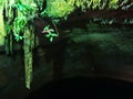 Cenote Tankach Ha sinkhole limestone rocks turquoise water Coba Mexico Royalty Free Stock Photo