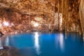 Cenote Xkeken sinkhole in Valladolid Mexico Royalty Free Stock Photo