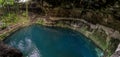 Cenote Zaci - Valladolid, Mexico: is a natural sinkhole, resulting from the collapse of limestone bedrock that exposes groundwater