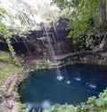 Cenote Zaci - Valladolid, Mexico: is a natural sinkhole, resulting from the collapse of limestone bedrock that exposes groundwater