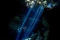 Cenotes cave diving in Mexico Royalty Free Stock Photo