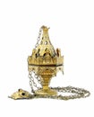 Censer hung on white background Royalty Free Stock Photo