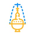 censer priest color icon vector illustration color