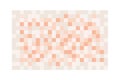 Censor blur effect. Skin tone colored pixel texture on transparent background. Mosaic pattern to hide face, nude body