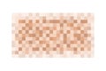 Censor blur effect texture for face or nude skin. Blurry pixel color censorship rectangle. Vector illustration isolated Royalty Free Stock Photo