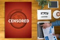 Censored Royalty Free Stock Photo