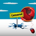 Censored concept Royalty Free Stock Photo