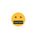 Censored Emoticon face