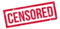 Censored rubber stamp Royalty Free Stock Photo