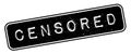 Censored rubber stamp Royalty Free Stock Photo