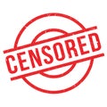 Censored rubber stamp Royalty Free Stock Photo