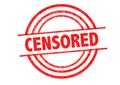 CENSORED Rubber Stamp Royalty Free Stock Photo