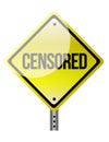 Censored sign illustration design Royalty Free Stock Photo