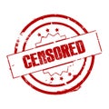 Censored sign or stamp