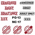 Censored stamps