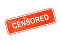 Censored rubber stamp Illustration