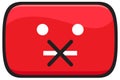 Censored Video Social media icon, channel video content