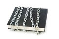 Censorship concept with books and chains Royalty Free Stock Photo