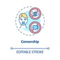 Censorship concept icon