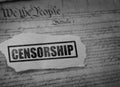 Censorship and the Constitution Royalty Free Stock Photo