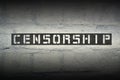 Censorship WORD GR Royalty Free Stock Photo