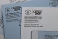 Census 2020 form. The census is the procedure of systematically acquiring and recording information about the population.